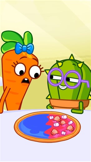 Pink and blue pizza for kids - Share with me!