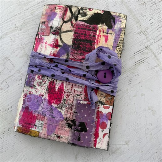 Handmade Mixed Media Art Junk Journal - Etsy