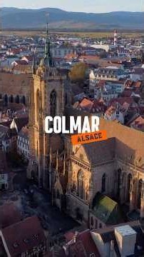 🏰🌸 Reportage Colmar vu du ciel #travel #travelblog #paysagemagnifique #alsace