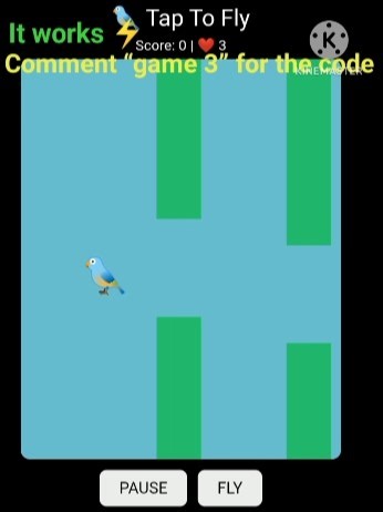 🐦 I Built a Tap-to-Fly Game Using Code | HTML CSS JavaScript #shorts #code