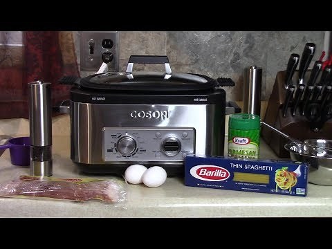 Making Pasta Carbonara Cosori Multi Cooker!