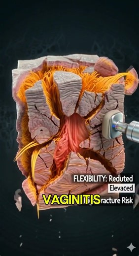 What Is Atrophic Vaginitis? 3D Visualization Explained #humananatomy #shorts