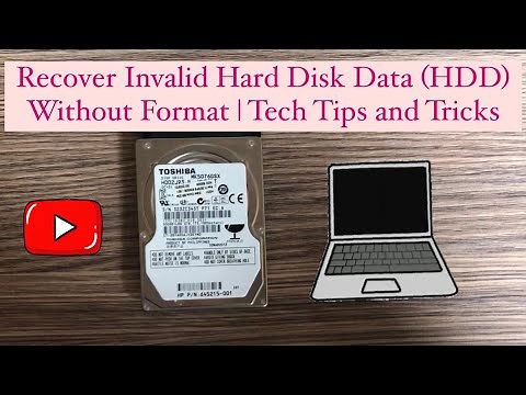 Recover Invalid Hard Disk Data (HDD) Without Format | Data Recovery | Tech Tips and Tricks