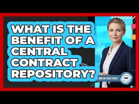 What Is The Benefit Of A Central Contract Repository?