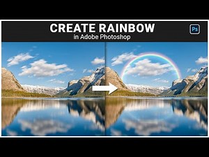 Photoshop Tutorial: How to Quickly Add/Create Rainbow in Your Photo/Images - Easy Method