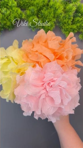 Easy DIY Napkin Flower Ideas | Tissue Paper Craft for Beginners 🌸 #foryou #fyp #shortsviral