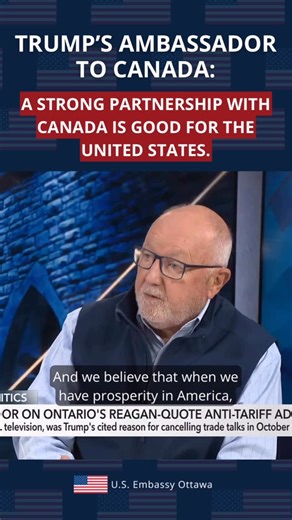 U.S. Embassy Ottawa on Instagram: "🇺🇸🇨🇦 “The best way for America to move forward is to have a strong partnership with our friend to the north, Canada.” U.S. Ambassador to Canada Pete Hoekstra joined Michael Serapio last week on @cpac_tv to give a status update on U.S.-Canada relations."