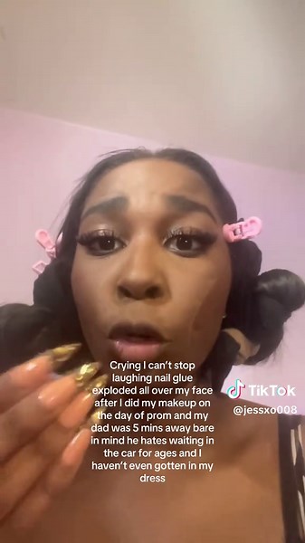 Prom Makeup Disaster: Nail Glue Explosion