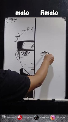 how to draw naruto🤗
