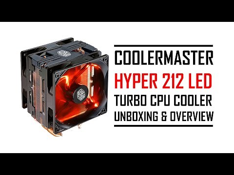 COOLERMASTER HYPER 212 LED TURBO CPU COOLER | UNBOXING | OVERVIEW