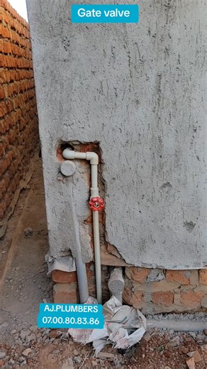 Every water inlet has to be with a gate valve fir emergency #gatevalve #ajplumbingservice #plumbing #fyp #thebestplumbingcompanyinug