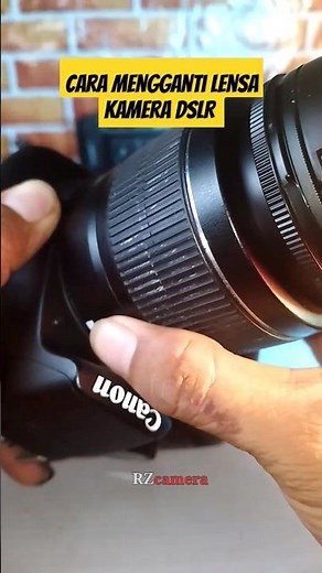 📸Cara Melepas Dan Memasang Lensa Kamera DSLR | Canon 1200d | #tutorialcamera