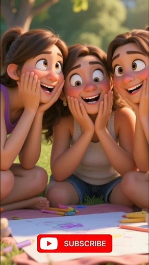 🤣 Blindfold Drawing Challenge Gone Hilarious! 🖌️👀 #kidsstory