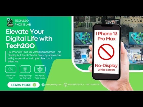 iPhone 13 Pro Max White Screen Fix | No Display But Touch Works | Easy Jumper Wire Solution