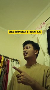 Greatest misconception about irregular students.. Akala kasi ng iba, sadly karamihan.. pag irregular student ka, ibig sabihin mahina ka, tamad, hindi seryoso o nagbulakbol. Pero sa totoo lang, hindi ganun. Madaming rason ang pagiging Irregular.. ilan at halimbawa lamang ay -hindi ka nakasunod sa usual flowchart ng subjects (prospectus). -minsan dahil nag-shift/transfer ka -nag-adjust ka ng load/units kasi kulang sa budget -may nire-retake na subject, or -minsan mas pinili mo lang na mag-light lo