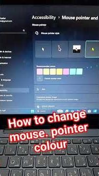 How to change mouse pointer colour on laptop and computer 🖥️💻