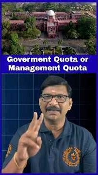 Government Quota or Management Quota | TNEA 2026 |