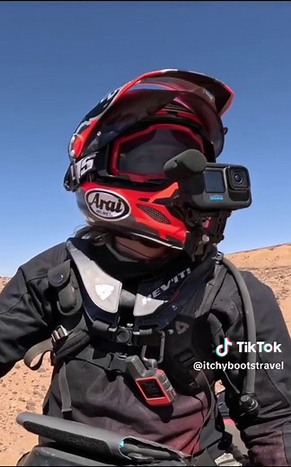 What an unforgettable experience! After days of traversing the desert, tackling thick sand, dunes, and steep rocky mountain climbs, I have finally arrived at the Richat Structure and am able to ride straight through the Eye of the Sahara. #itchyboots #season7 #hittheroad #revitrider #solorider #revitadventure #moskomoto #arai #desertsunes #desert #sahara #mauritania #richatstructure #eyeofafrica #eyeofthesahara #sahara #nightinthedesert #atlantis