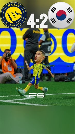 The Day Ronaldo Showed Korea & CR7 |Al nassr vs Korea imaginary match 🔥| #ronaldo #football #shorts