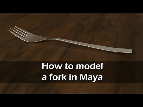 How to model a fork in Maya | Intro to Maya 2020