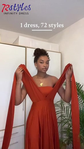 Embrace the beauty of AUTUMN now!!! Get your Burnt Orange @infinitydress now and become a symbol of timeless beauty!! #72styles #72stylesinfinitydress #infinitydress #infinitydresstutorial #bridesmaiddresses #fall #fashion #autumn #autumnvibes