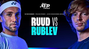 Casper Ruud, Andrey Rublev meet in round-robin finale | ATP Tour | Tennis