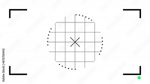 camera recording video screen animation line over effect