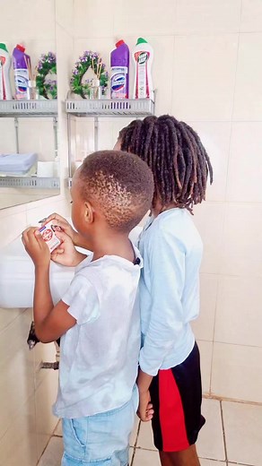 We are consistent in teaching our boys the importance of hygiene one wash at a time! 💦🧼🫧🧑🏽🧑🏽 We're all about that #brightfuture and keeping germs at bay with #Lifebuoy. Let's spread the word and make handwashing a habit for everyone! #Lifebuoy #Handwashing #zambiasdistributorofchoice No copyright to the music playing | Tisa The Trendsetter