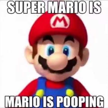 Super Mario is Pooping Meme