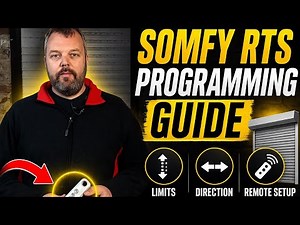 Somfy RTS Motor Programming Guide (Limits, Direction & Remote Setup)