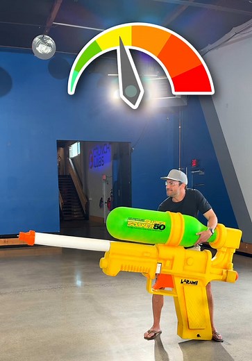 Human vs World’s Largest Water Gun ft @Matthew Beem | Mark Rober