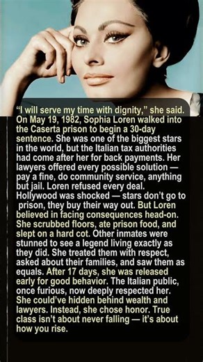 When Sophia Loren Went to Prison — and Won the World’s Respect