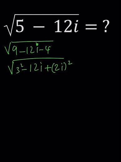 A Complex Square Root #maths #complexanalysis #complexnumbers