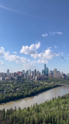 Canadian Forces Snowbirds Aerobatics in Edmonton