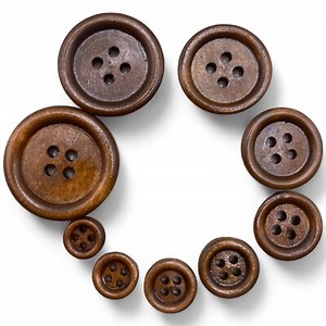 Brown Wooden Buttons 9mm to 38mm 4-Holes Coat Baby Cardigans Sewing Knitting Diy  | eBay UK