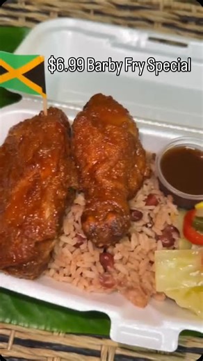 Spice & Riddim Jamaican Kitchen on Instagram: "🔥 New lunch special at Spice & Riddim — Barby Fry chicken with rice, just $6.99! 🍗 Pull up at 5121 Old National Highway, College Park! #atlantaeats #spiceandriddim #lunchspecial"