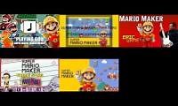 Mix of 6 videos from youtube : Super Mario Maker Title Theme Mashup (Version 2)