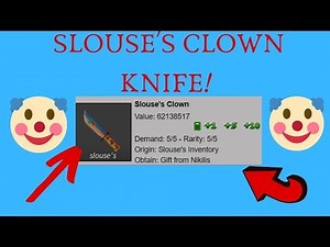 SLOUSE'S CLOWN KNIFE IN ROBLOX MM2! NEW RAREST KNIFE IN GAME!