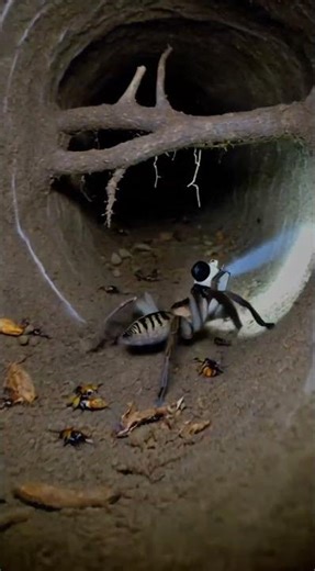 This Spider Digs Faster Than You Think! #shorts #facts #spiderman #animals #motivation