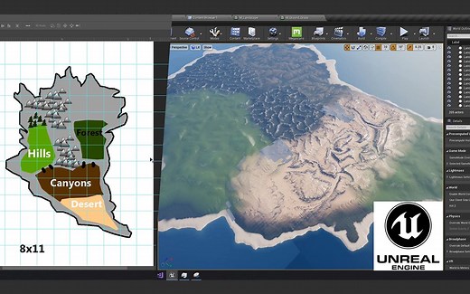 World Machine+UE4制作海岛地图+分块流程