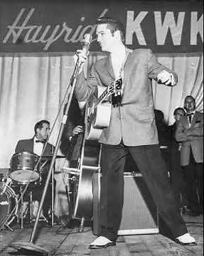 1954 ELVIS PRESLEY ON THE LOUISIANA HAYRIDE PERFORMING 'BLUE MOON OF KENTUCKY' 'LIVE AND IN STEREO'