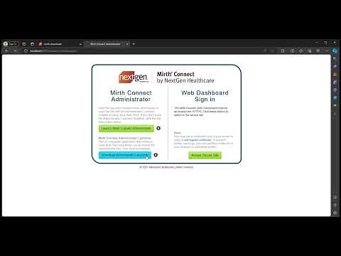 Installing Mirth Connect and Administrator Launcher