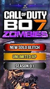 NEW Solo Pile Up Glitch In BO7 Zombies! (Season 01)