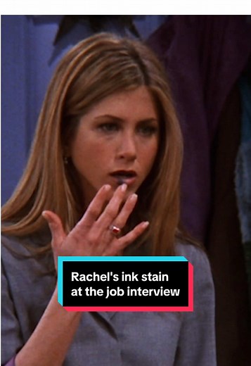 Rachel's Ink Stain at the Job Interview: A Comedy Moment