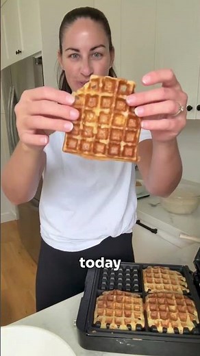 Fluffy Sourdough Waffles Recipe #baking #sourdough #levain #recipe
