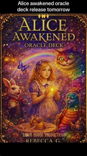 Alice awakened oracle deck releases tomorrow 🙌🙌🙌💫⭐️🙏🙏🥳🥳🥳 #tarotreader #tarotreading #tarot #oracle #oraclecards