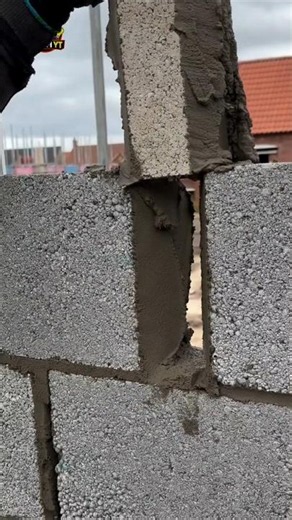 Perfect Wall Insulation Installation Between Concrete Blocks | Masonry Construction Tips