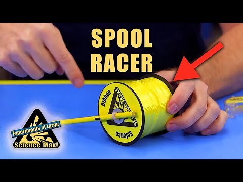 How to Make a Spool Racer | Home Science Experiments | Science Max