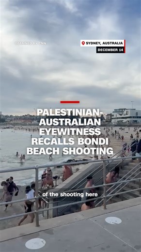 Eyewitness Ayman Labadi, who moved to Australia from the West Bank at age 17, initially believed the shooting at Bondi Beach was just fireworks. He shares his account with CNN's Senior International Correspondent Will Ripley. | CNN