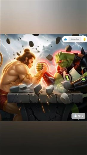 Hanuman vs Vilgax Part 2 | The Struggle#shorts #shortsfeed #viral #world